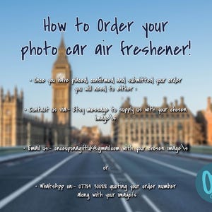 Personalised Photo Car Air Freshener | Custom Double-Sided New Driver Gift image 2