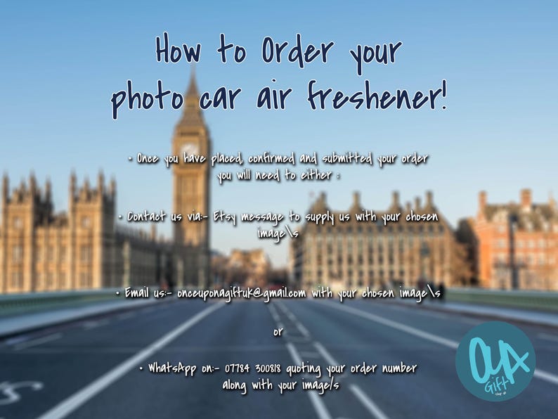 Personalised Photo Car Air Freshener | Custom Double-Sided New Driver Gift image 2