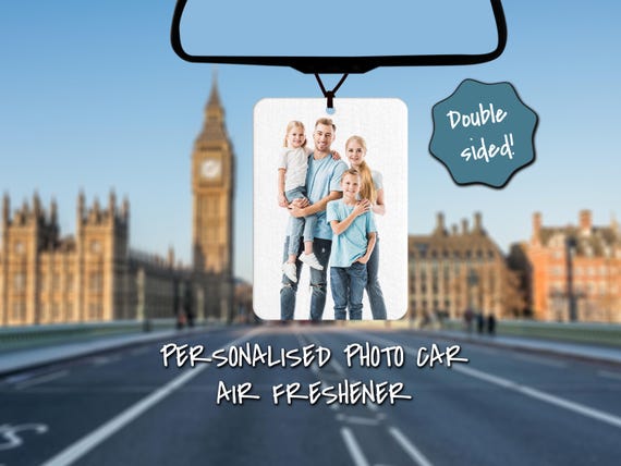 Personalised Photo Car Air Freshener | Custom Double-Sided New Driver Gift