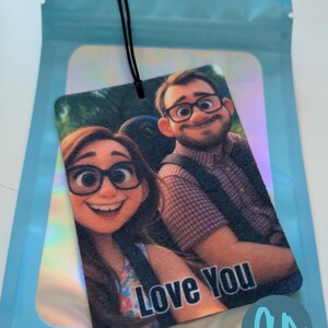 Personalised Photo Car Air Freshener | Custom Double-Sided New Driver Gift image 4