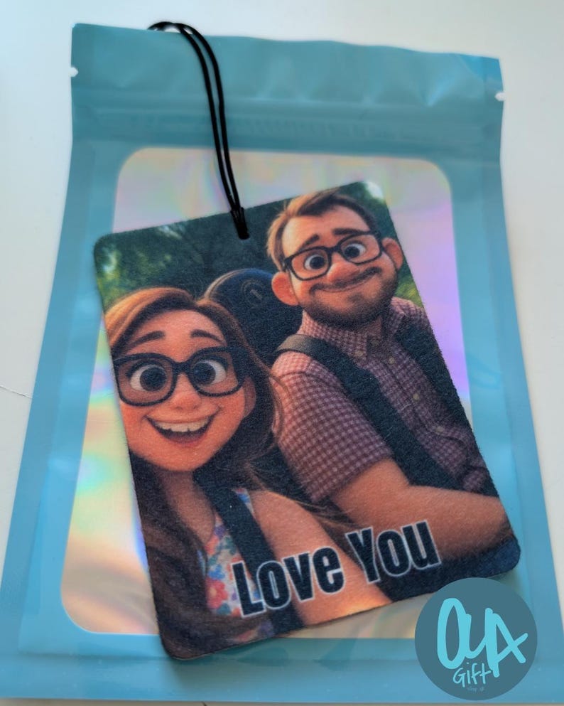 Personalised Photo Car Air Freshener | Custom Double-Sided New Driver Gift image 4