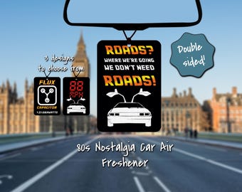 Car Air Freshener • 80s Nostalgia Film • Back To The Future • Car Gift • Him • Her • They/them • Christmas Gifts