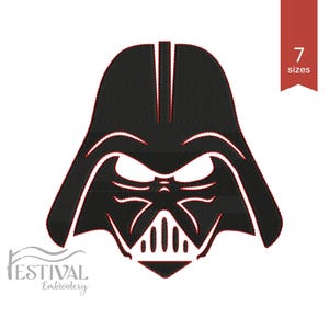 DARTH VADER Machine Embroidery Design. Star Wars theme. Instant download - 7 Sizes