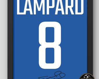 フランク・ランパード直筆サイン入り チェルシー UCL決勝 2011/12