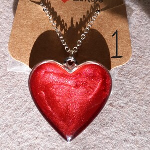 Resin Heart Necklaces