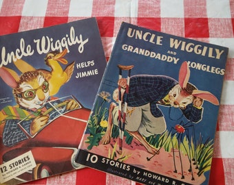 2 Uncle Wiggily Paperback Books Uncle Wiggily and Granddaddy Longlegs and Uncle Wiggily helps Jimmie