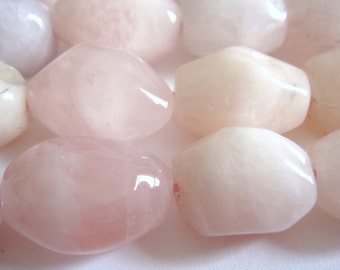 13. Pink Beryl Morganite 12x16mm Smooth Nugget 16 Inches Strand 26pcs Stone Bead