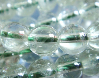 12. Green Amethyst Different Size Available Round Bead 16 Inches Strand Stone Bead