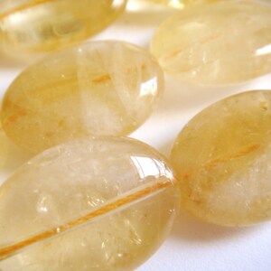 24. Citrine 10x14mm  / 13x18mm Oval Shape 16 Inches Stone Bead (M)