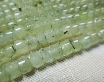 28. Prehnite 4x6mm Wheels Shape 16" Inches Strand 86 Pcs Stones Beads