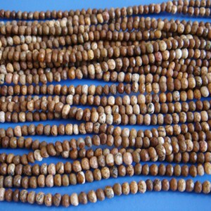 17. Picture Jasper 3x5mm Faceted Rondelle Shape 16 Inches Strand 131 Pcs Stones Beads image 5