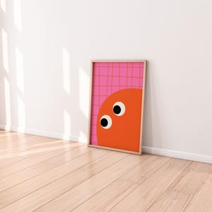 Monster Kids Room Print: Bright Bold Nursery Art (JPG + PDF Downloadable Poster 18x24 inches )