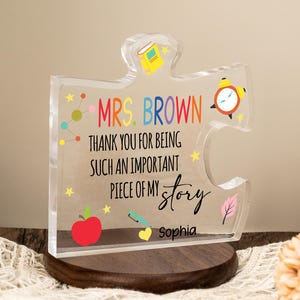 Personalized Teacher Plaque, Thank you Gifts for Teacher, Appreciation Gift for Her and Him, Teacher Appreciation Gift, End of Term Keepsake