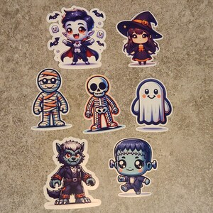 Cute Halloween stickers Set