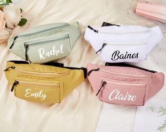 Personalized Belt Bags,Bridesmaids Fanny Pack,Custom Waist bag,Bridesmaid Gift For Her,Athletic Cross Body Bag Bachelorette Party Fanny Pack