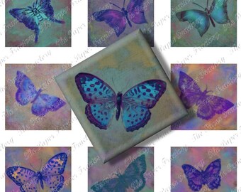 Butterfly Fancy No.2 Digital Collage Sheet via Instant Digital Delivery