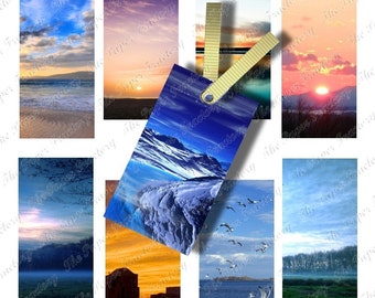 Landscapes No.2  1x2 inch Digital Collage Sheet via Instant Digital Delivery