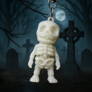 3D Printed Skeleton Keychain: Articulated Bone Buddy