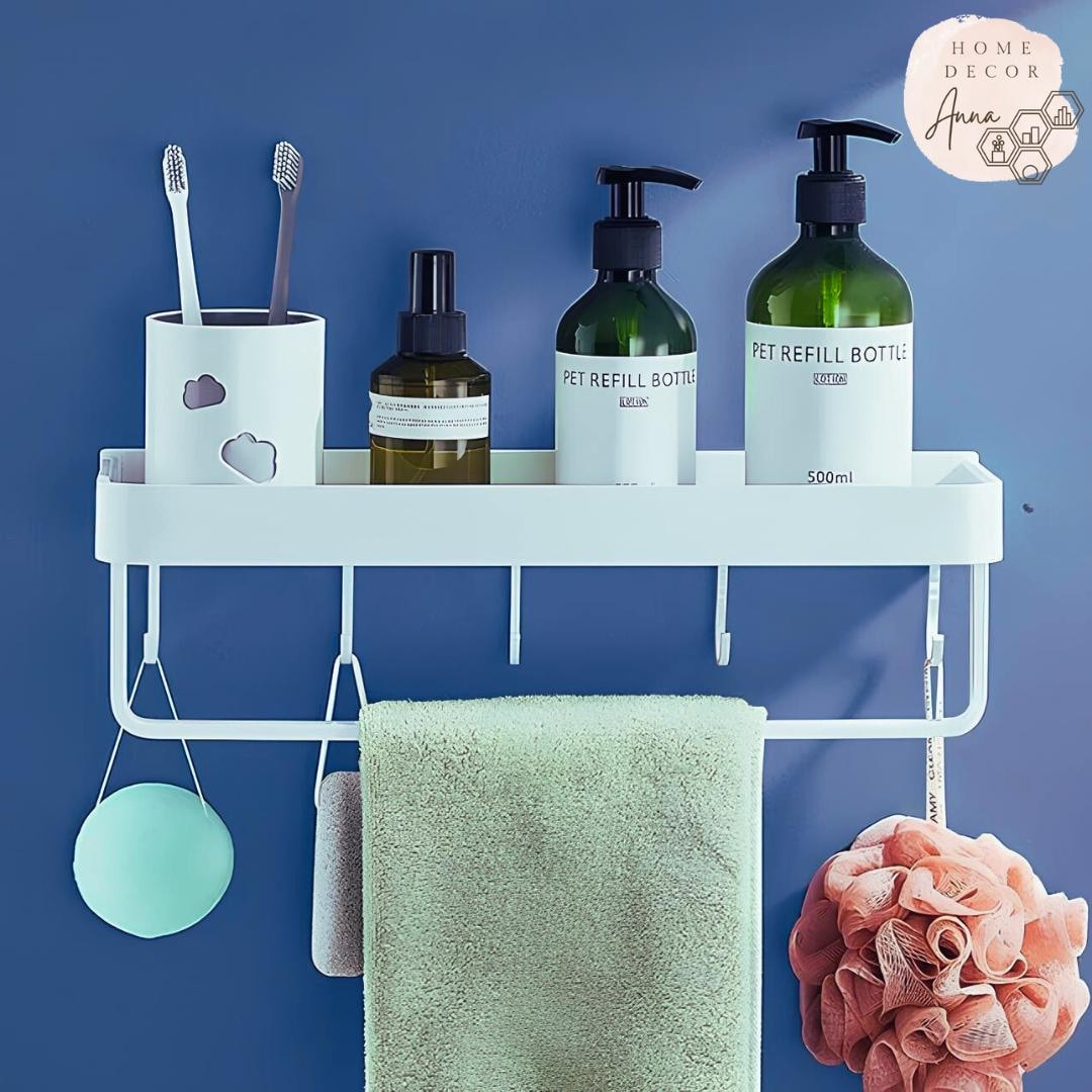 White Modern Shower Shelf, Bathroom Shelf, Floating Shelf, Bathroom ...