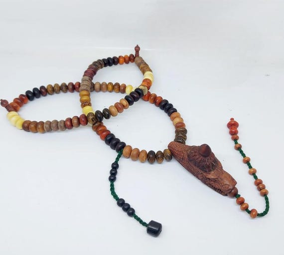 Tasbih From 10 Kinds of Lucky Wood Head Dragon Size 10mm, Prayer