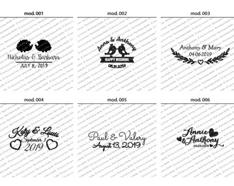 Custom digital wedding stamp