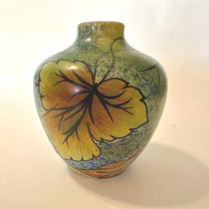 George Clews & Co Chameleon Ware Jug  Art Deco Tunstall Pottery Flask