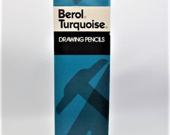 Berol Turquoise Drawing Drafting Filmograph Pencils 5375 E-4 Box of One Dozen Pencils NOS