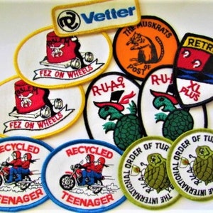Vintage Embroidered Patches from Different Organizations 80s 90s
