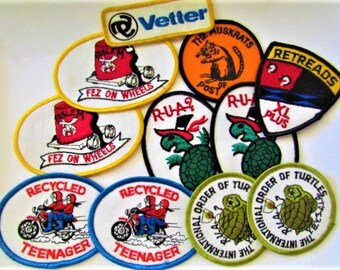 Vintage Embroidered Patches from Different Organizations 80s 90s