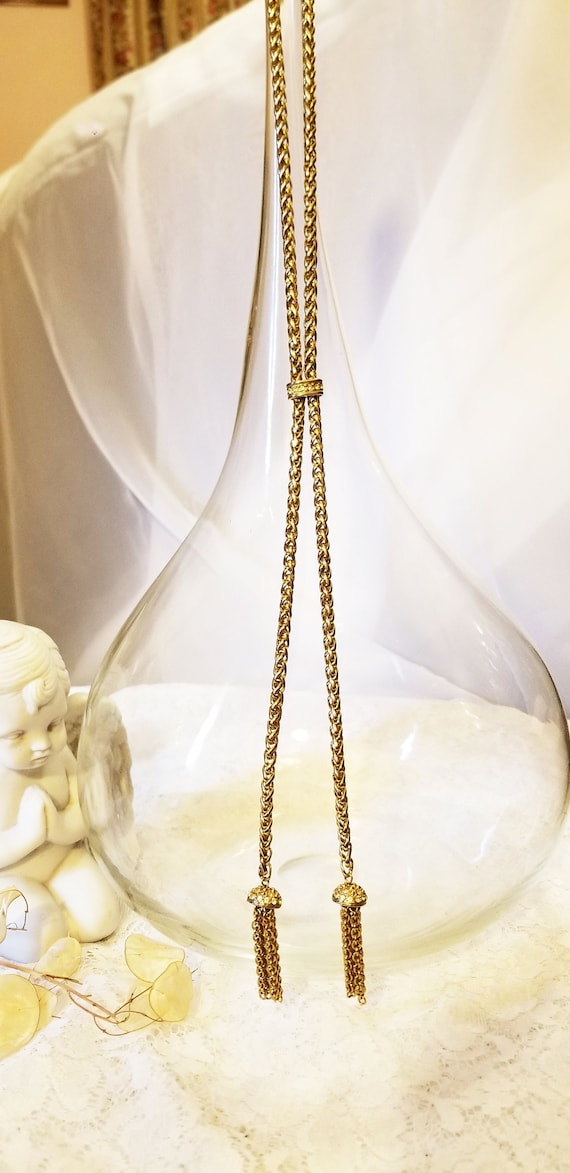 70s chain necklace - Gem