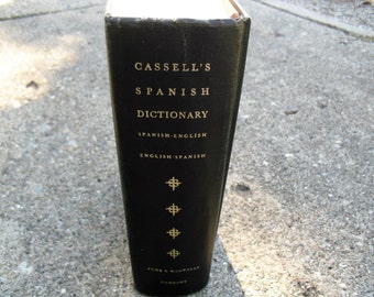 Cassells Spanisches Wörterbuch Englisch Spanisches Wörterbuch Vintage Spanisches Englisches Wörterbuch
