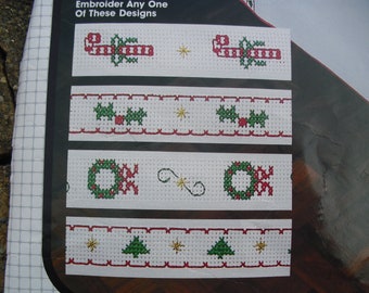 Bucilla Christmas Heirloom - Mantel de punto de cruz para kit de bordado