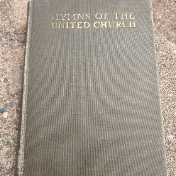 Vintage Book Hymns of the United Church Vintage Hymnal