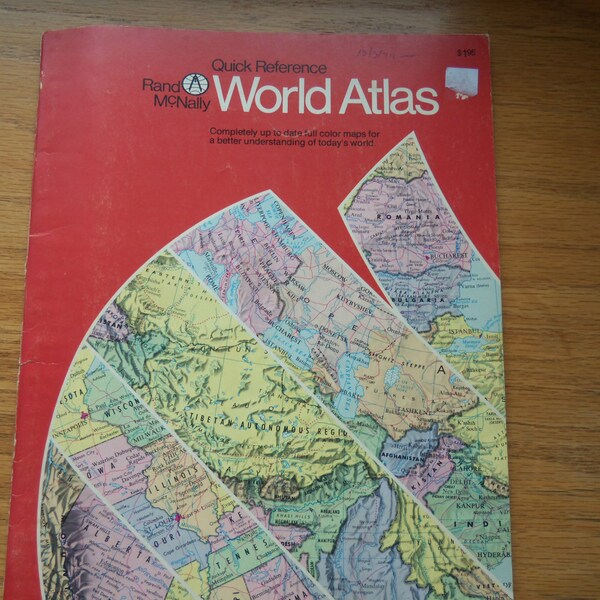 Vintage Rand McNally World Atlas