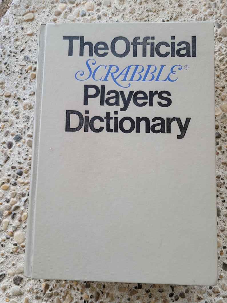 Vintage-Buch Das offizielle Scrabble Players-Wörterbuch, wie es besehen verkauft wird Bild 1