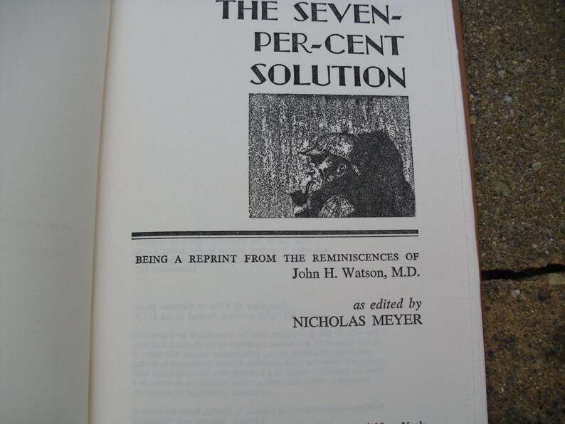The Seven-Percent Solution by Nicholas Meyer The Seven-Percent Solution by Nicholas Meyer