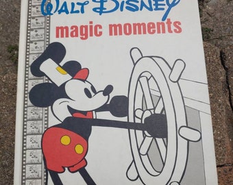 Vintage Book Walt Disney Magic Moments