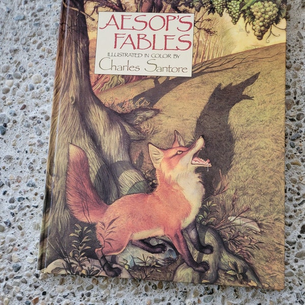 Vintage Book Aesop's Fables Illustrated by Charles Santore