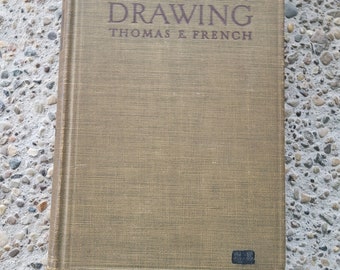 Vintage Book Engineering Drawing A Manual of Engineering Drawing for Students and Draftsmen by Thomas E. French