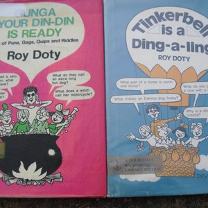 Children&#39;s Joke Books by Roy Doty Gunga Your Din-Din Is Ready and Tinkerbell is a Ding-A-Ling