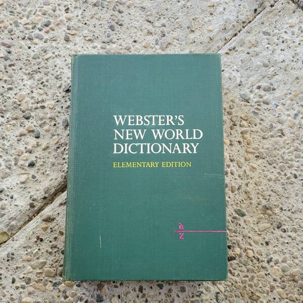 Vintage Book Webster's New World Dictionary Elementary Edition