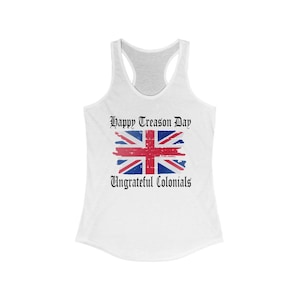 Grappige Onafhankelijkheidsdag tanktop, Grappige 4 juli tank, Grappige Britse vlag, Anglofiel cadeau, Britse expat cadeau, Happy Treason Day Tank top