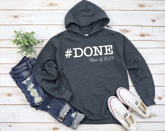 Class of 2024 hoodie, Graduation hoodie, Senior class of 2024, graduation gift for him, graduation gift for her, high school grad, college