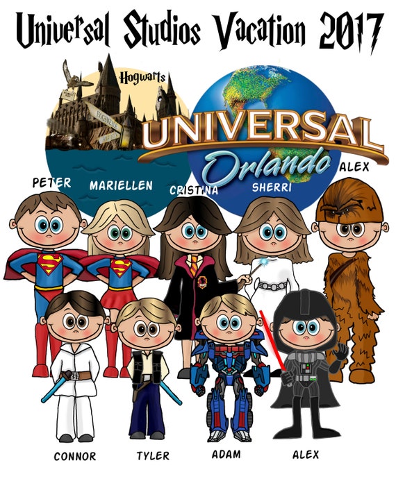 Matching Universal VACATION Shirts, Matching Universal Family Shirts, Universal Family Group Shirts, Matching group universal shirts, Marvel