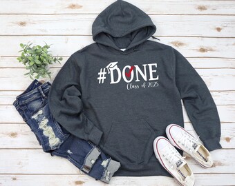Graduation Hoodie, Class of 2026 Hoodie, Graduation Gift for Him or Her, Senior Class Hooded Sweatshirt, High School or College Grad hoodie