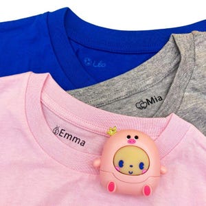 Timbro rosa per nome del bambino – Marcatura rapida senza cucire | Produzione FR
