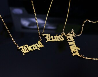 Best Name Necklace Monogram Necklaces Bar By Bestnamenecklace