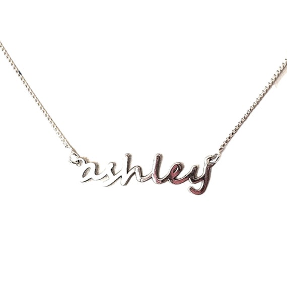 All Lowercase Name Necklace Small Name 