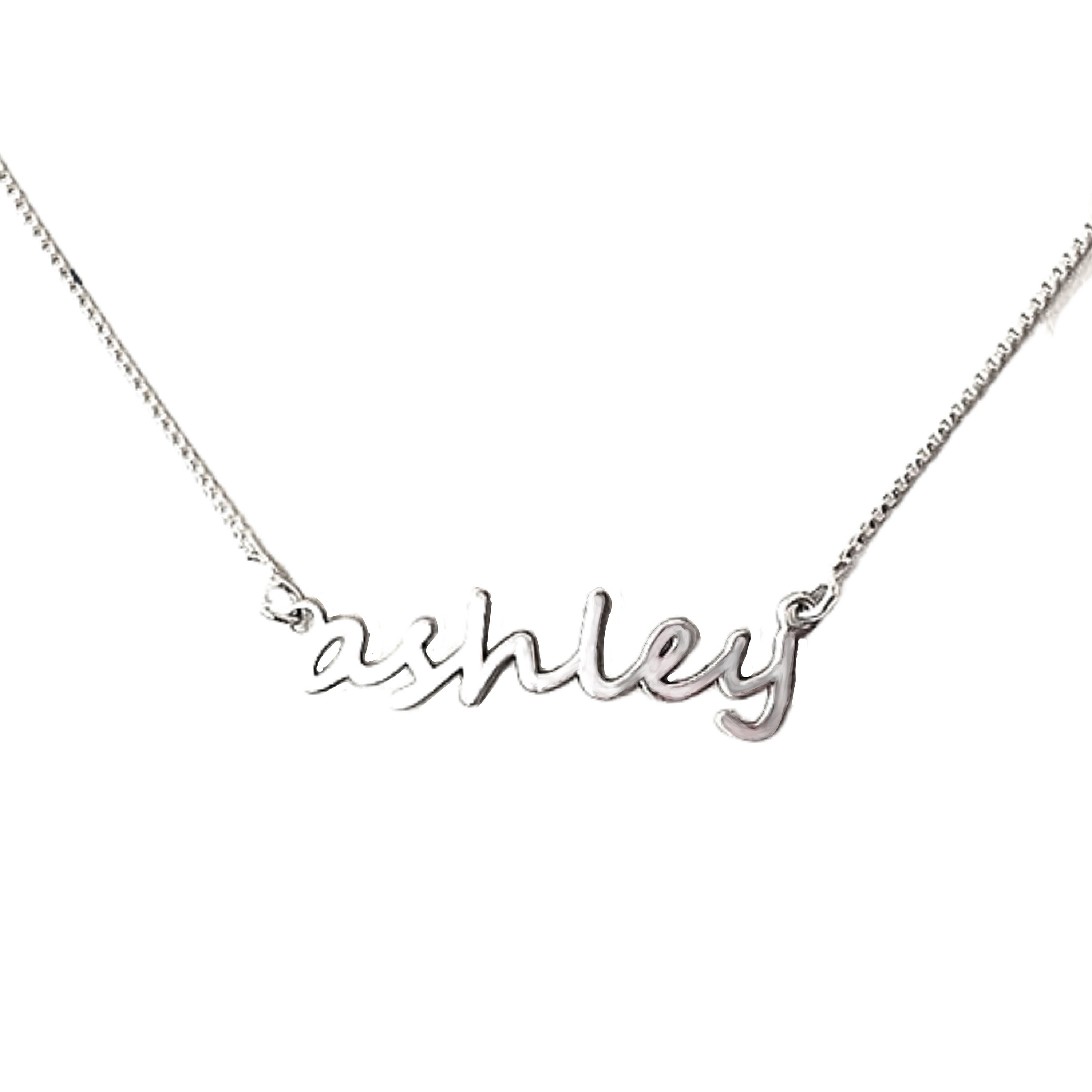 All Lowercase Name Necklace Small Name 