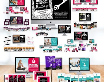 Dream Business Mastery, 19 Spiritual Business Video Courses & Manifestation Toolkit for Creators, Huge Soul‑Aligned Law Of Attraction Bundle